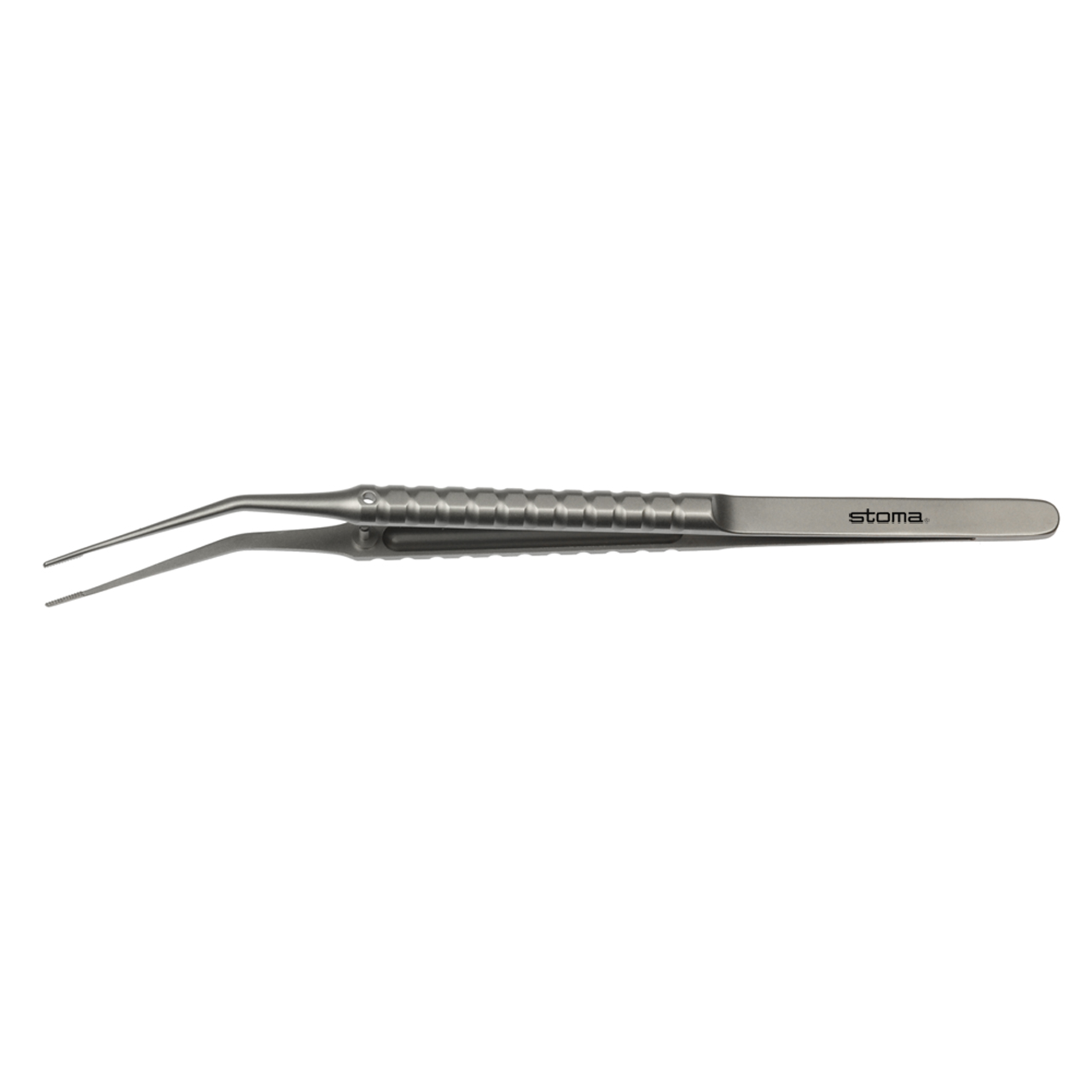 Pinzette, Cooley / Schmelzeisen, Ø 0,8 mm, kniegebogen, 17,5 cm