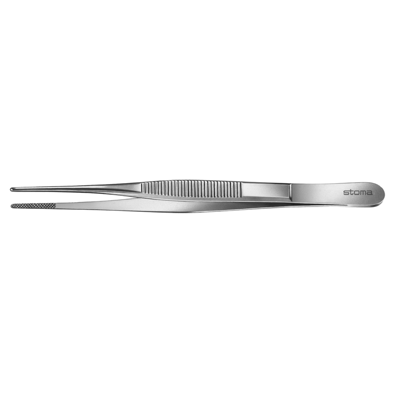 Pinzette, anatomisch, Kreuzriefung, 16 cm