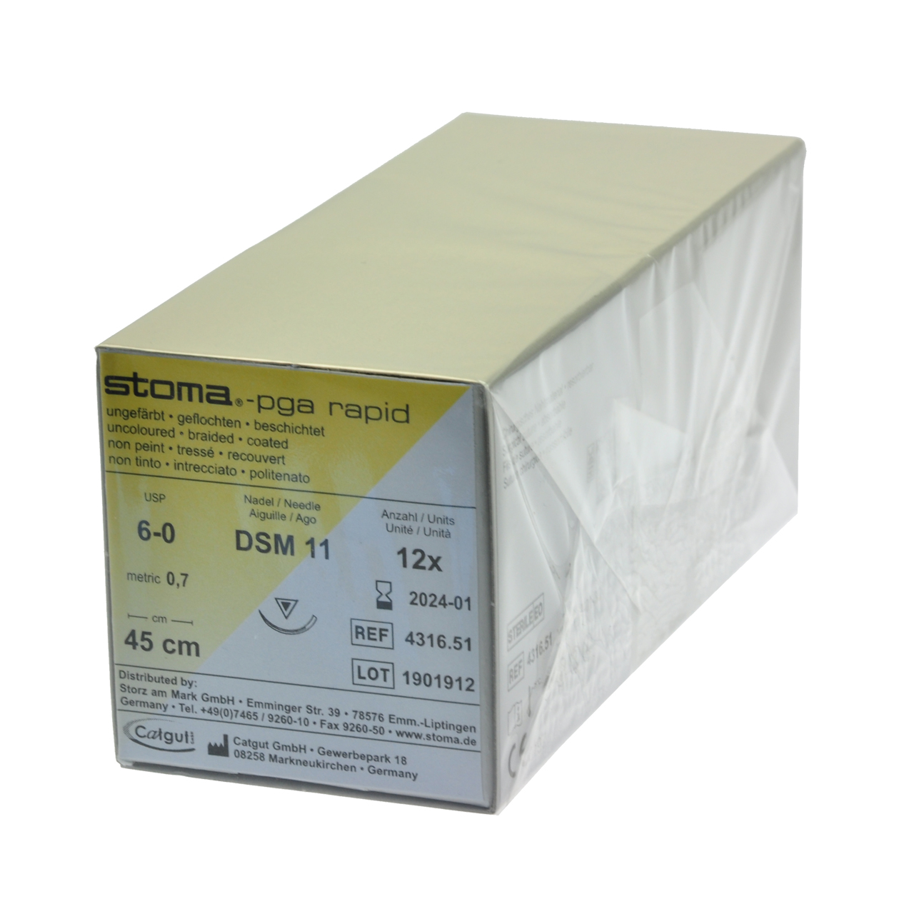 PGA rapid DSM 11, 6-0, 45 cm, 1 Dutzend