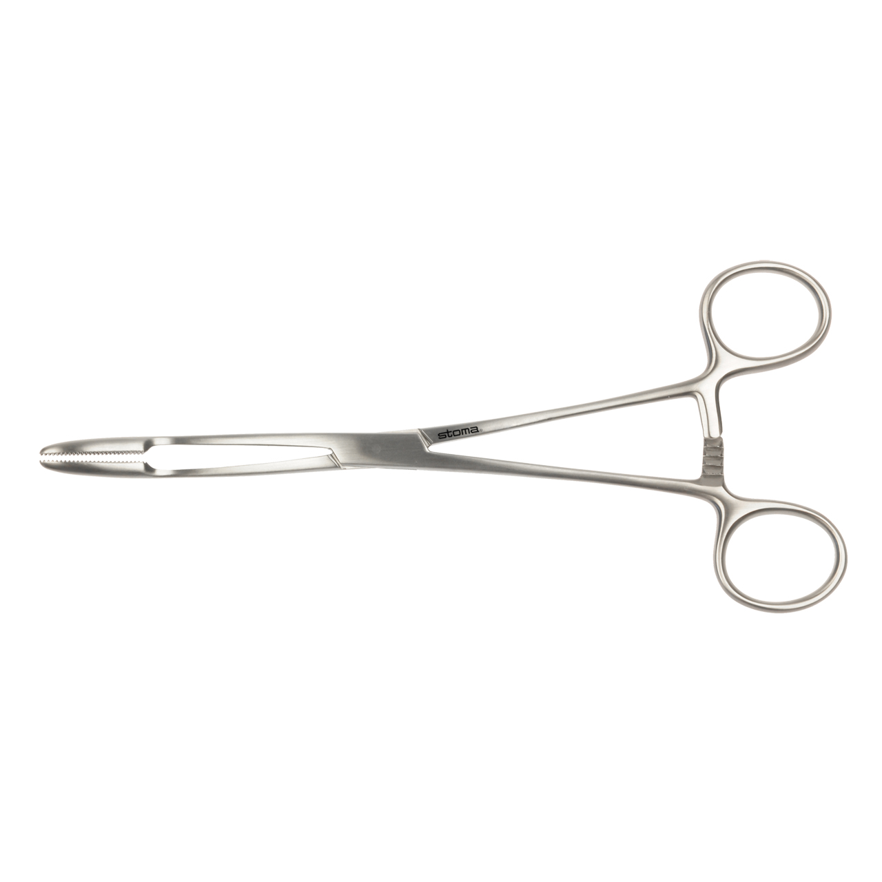 Korn- und Tupferzange, Gross, gebogen, 20 cm