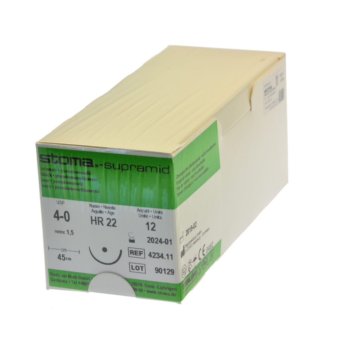 Supramid HR 22, 4-0, 45 cm, 1 Dutzend