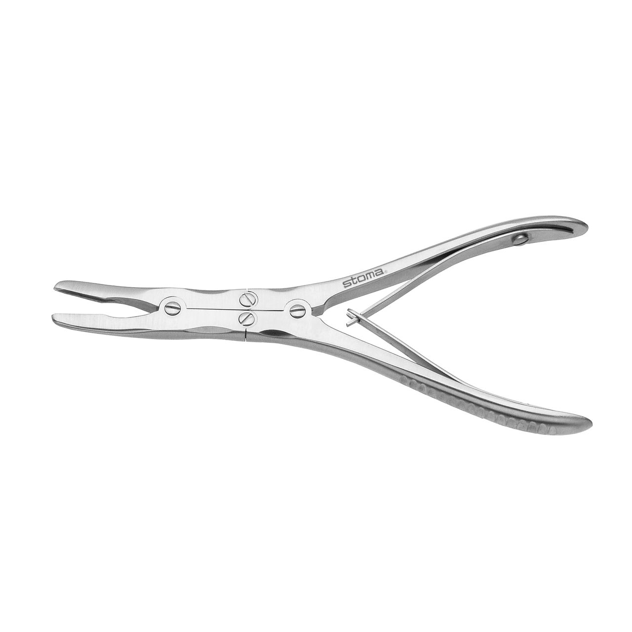 Hohlmeißelzange, Boehler, gebogen, 15 cm