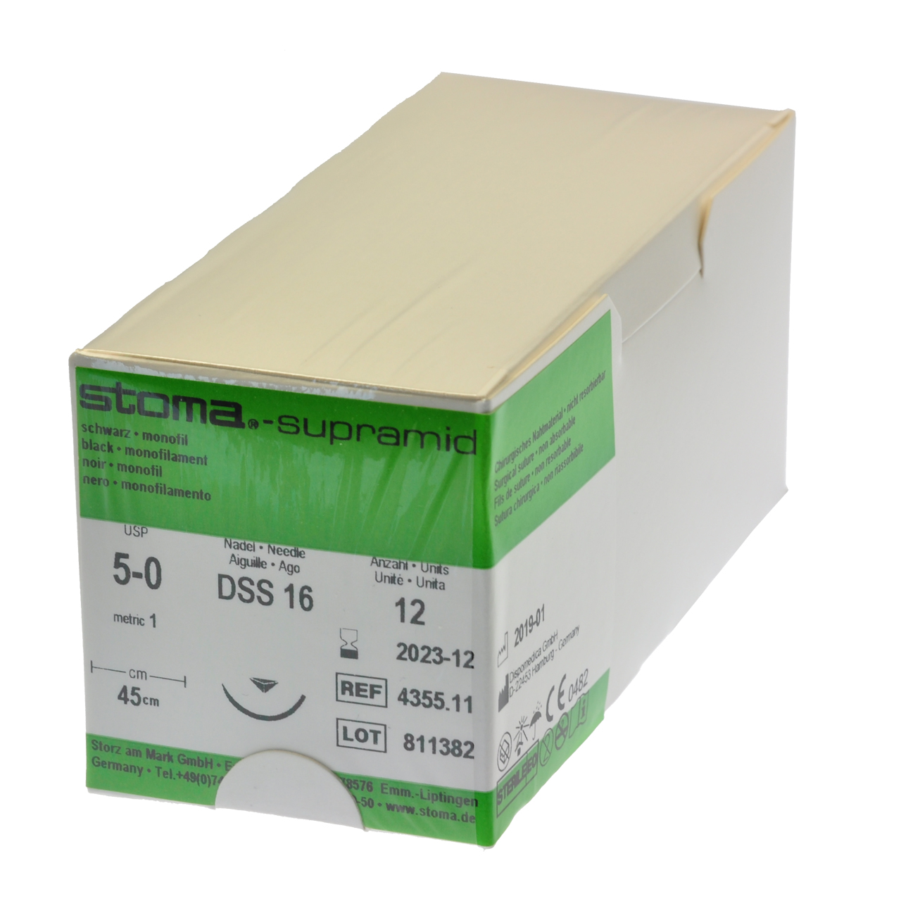 Supramid DSS 16, 5-0, 45 cm, 1 Dutzend