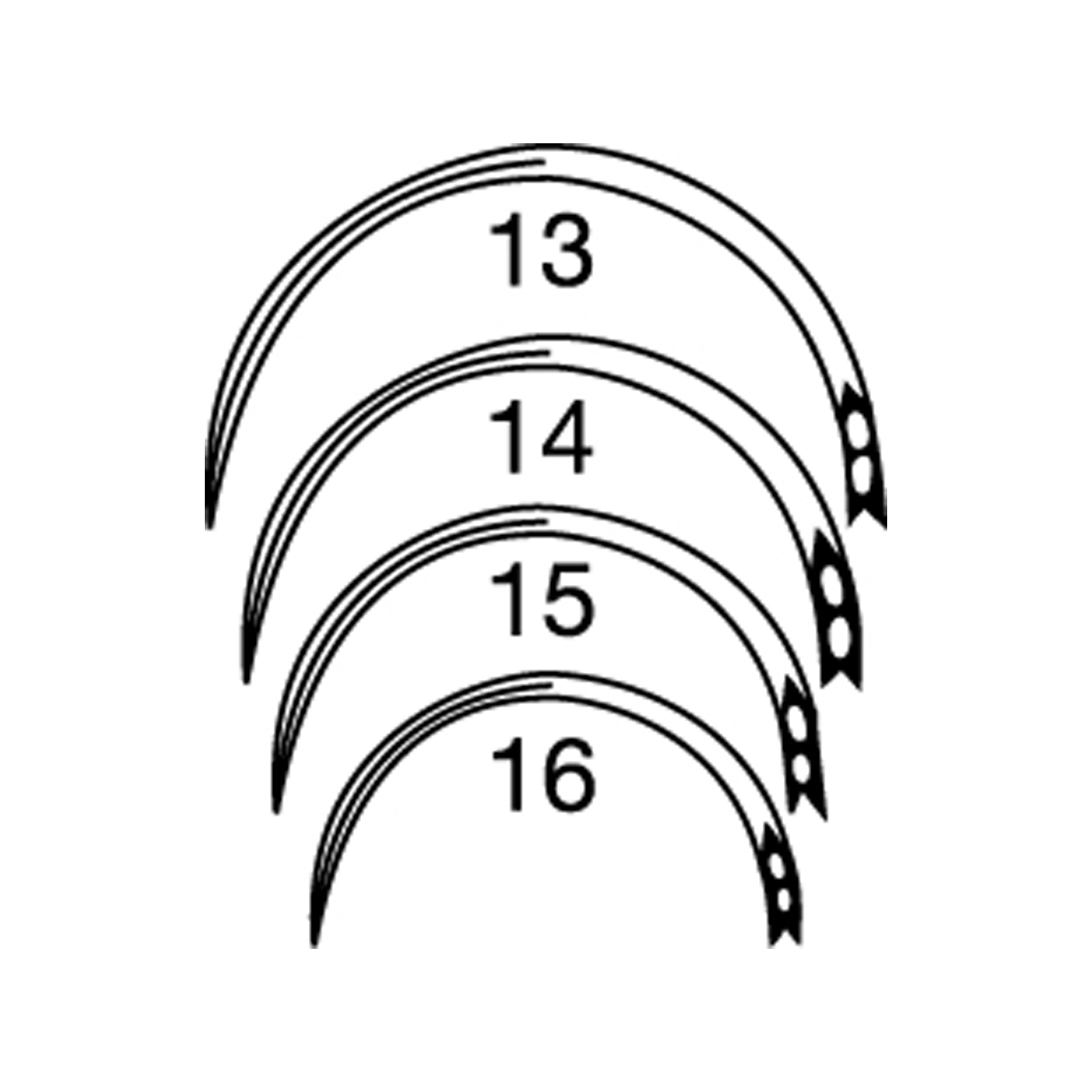 Nadeln, G rev, 1 Dutzend