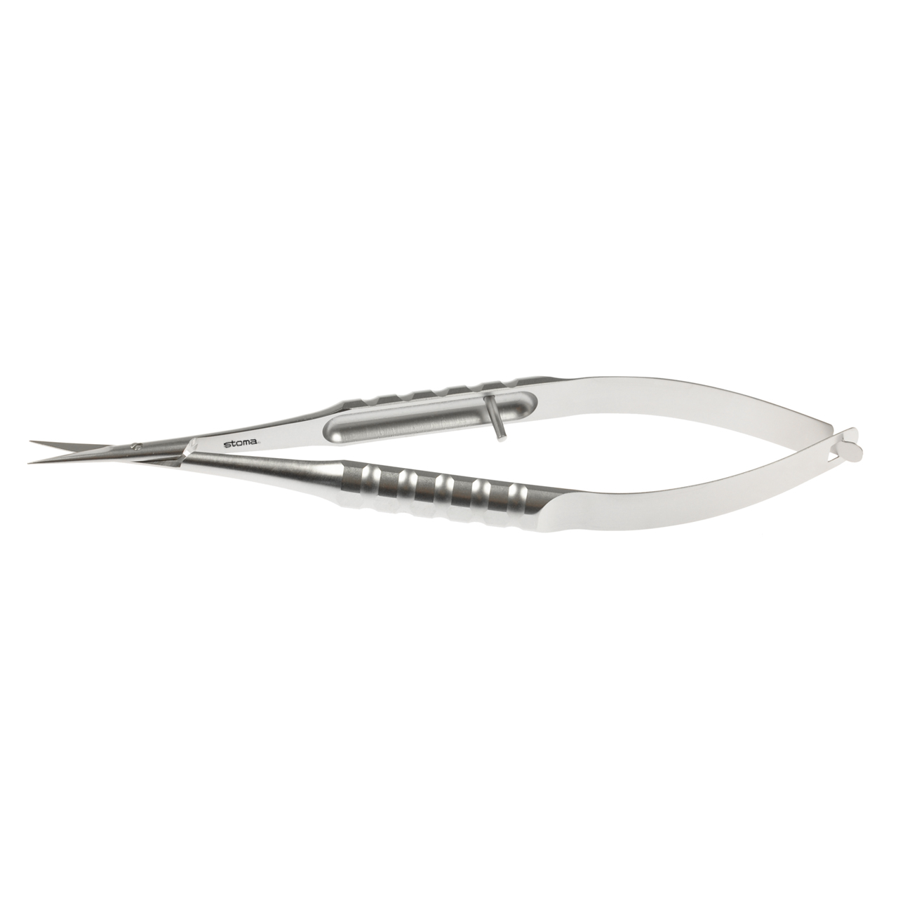 Mikroschere, Mini-Gomel, gezahnt, gerade, 11 cm