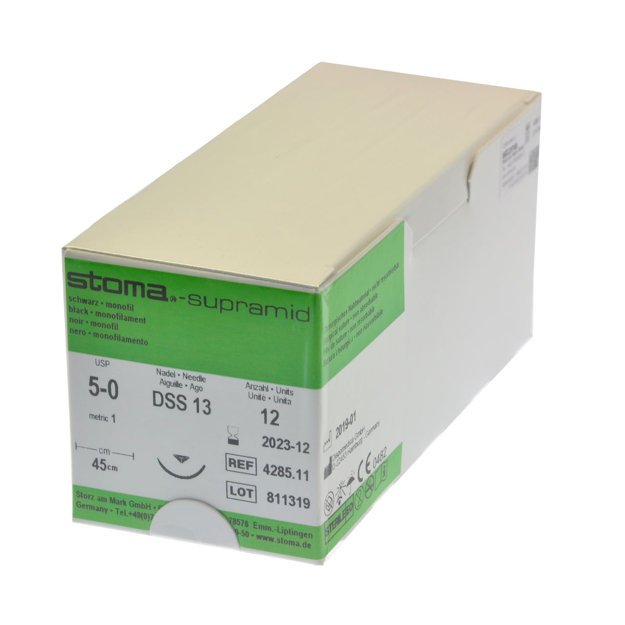 Supramid DSS 13, 5-0, 45 cm, 1 Dutzend