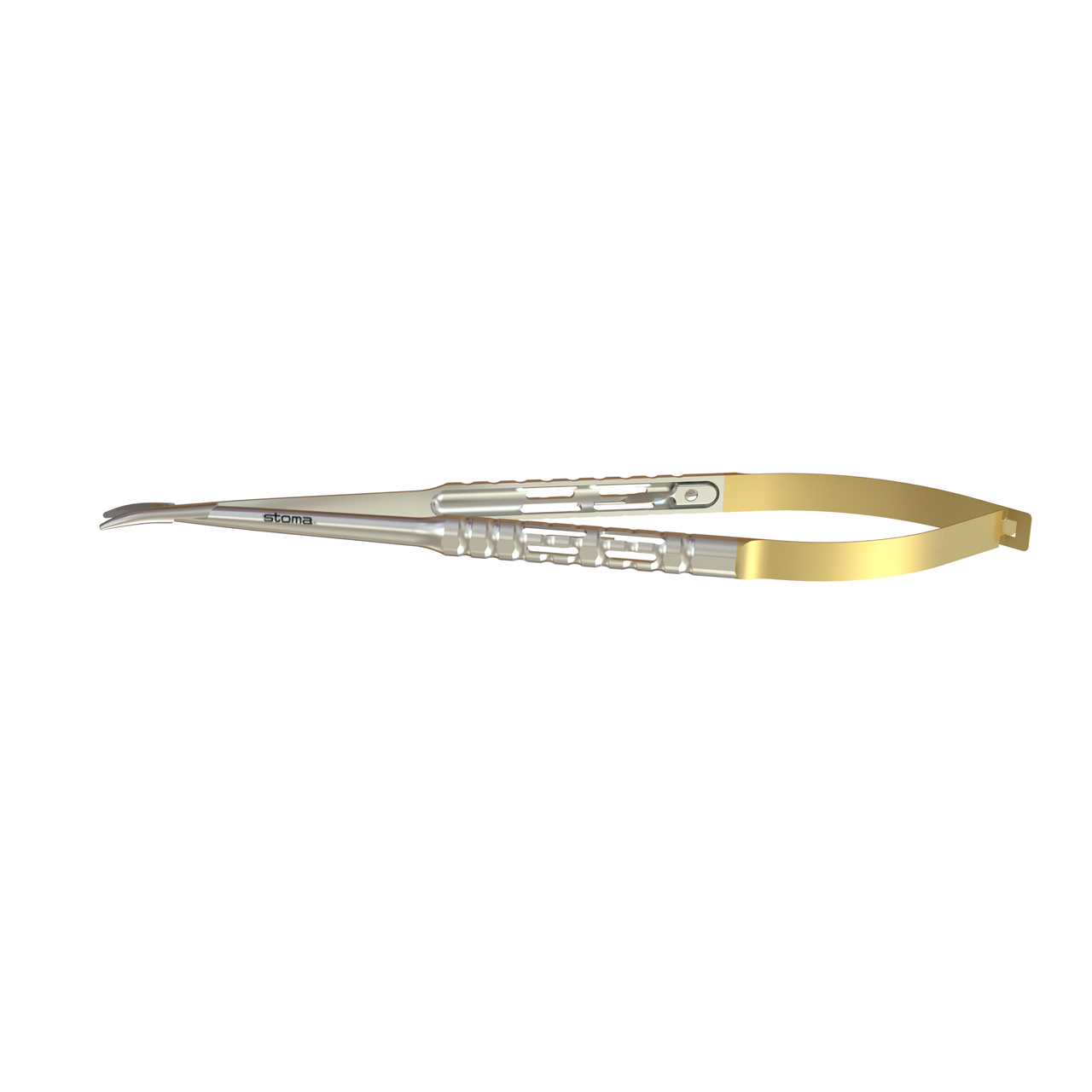 Mikronadelhalter, Barraquer, TC, 0,8 mm, gebogen, 18 cm, hy-light®