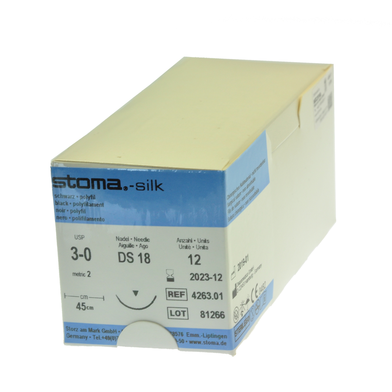 Silk DS 18, 3-0, 45 cm, 1 Dutzend