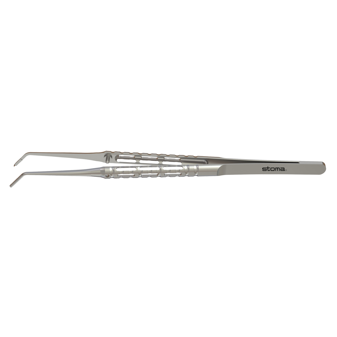 Pinzette, chirurgisch, 1:2 Zähne, 0,8 mm, gebogen, 17,5 cm, hy-light®