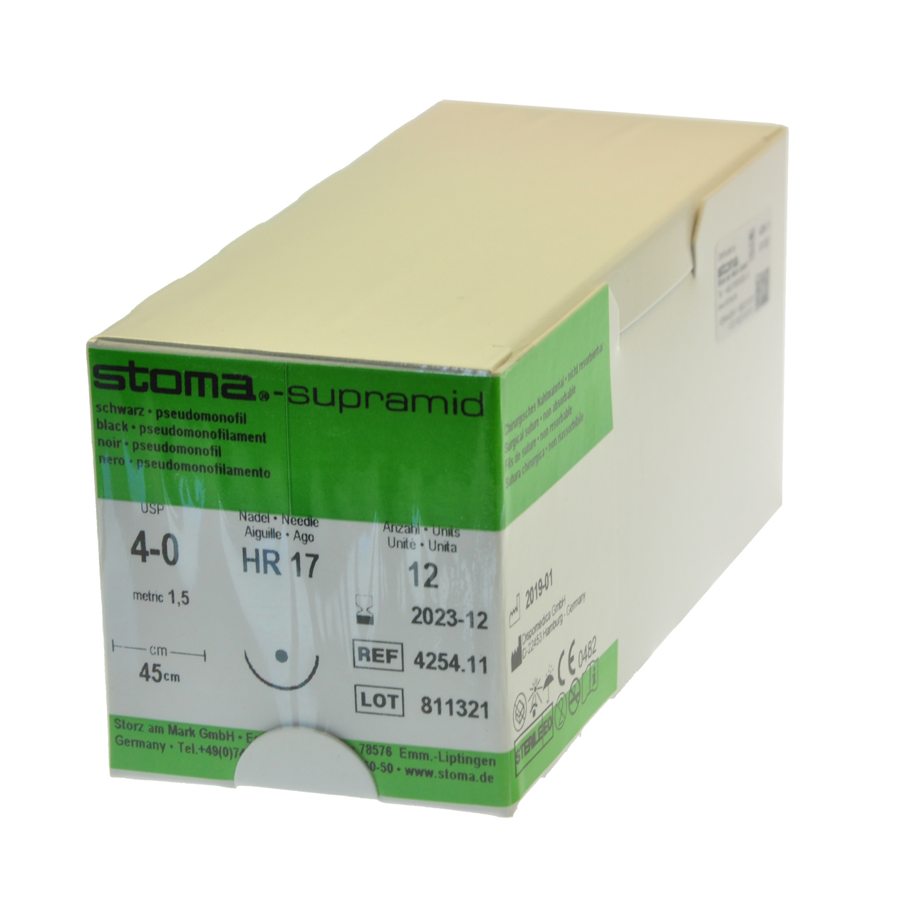 Supramid HR 17, 4-0, 45 cm, 1 Dutzend
