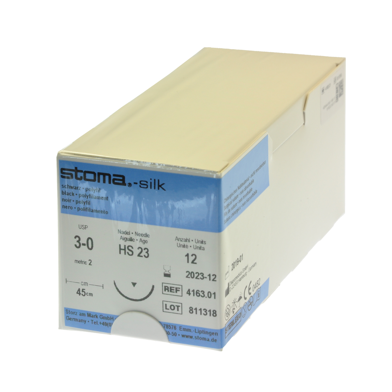 Silk HS 23, 3-0, 45 cm, 1 Dutzend