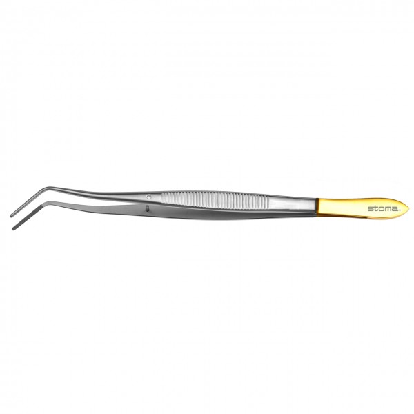 Dissecting forceps, Meriam, TC, curved, 16 cm