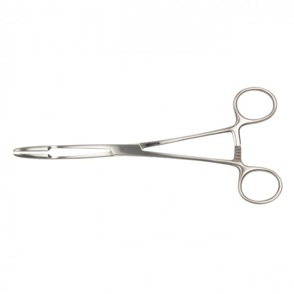 Dressing and cotton swab forceps, Gross, curved, 20 cm