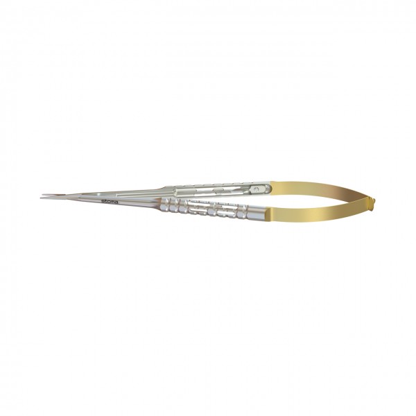Micro needle holder, Zucchelli, TC, 0,6 mm, straight, 18 cm, hy-light®