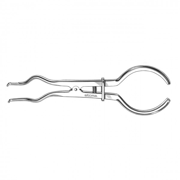 Rubber dam clamp forceps, Brewer,17 cm