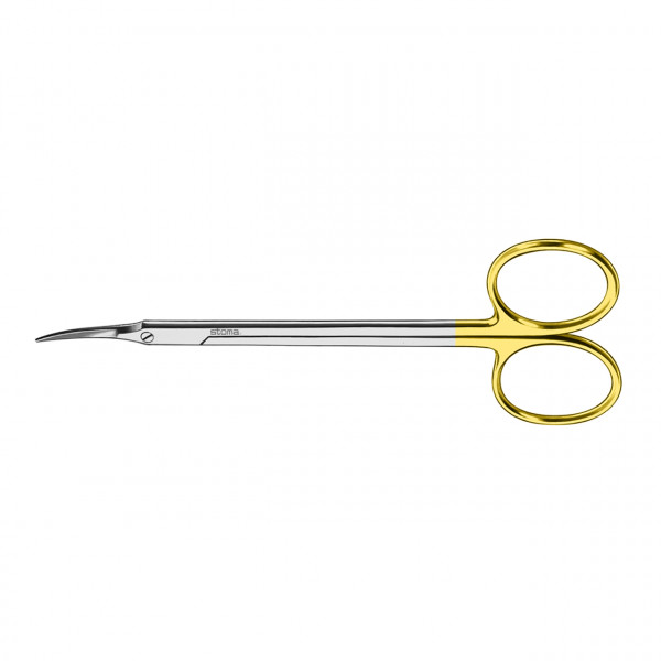 Scissors with spire, curved, 11,5 cm