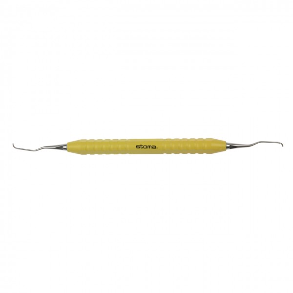 Kürette, Gracey GRXS 1-2, color-stick® gelb, Ø 10 mm