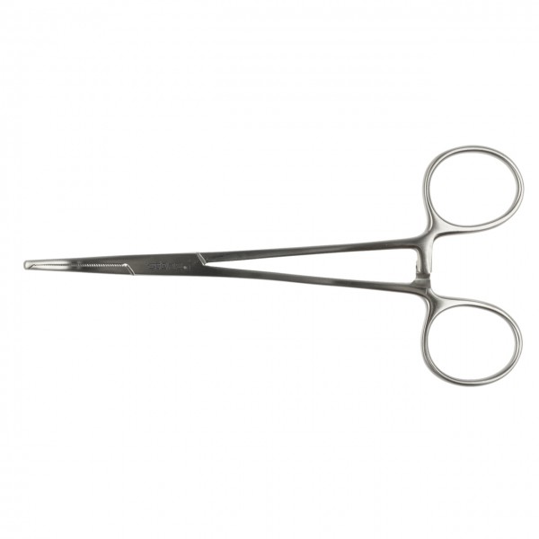 Clamp, Halsted-Mosquito, 1:2 teeth, curved, 14 cm